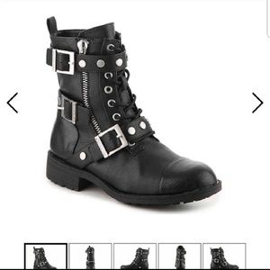 Charles David Motorcyle combat Boots 8.5